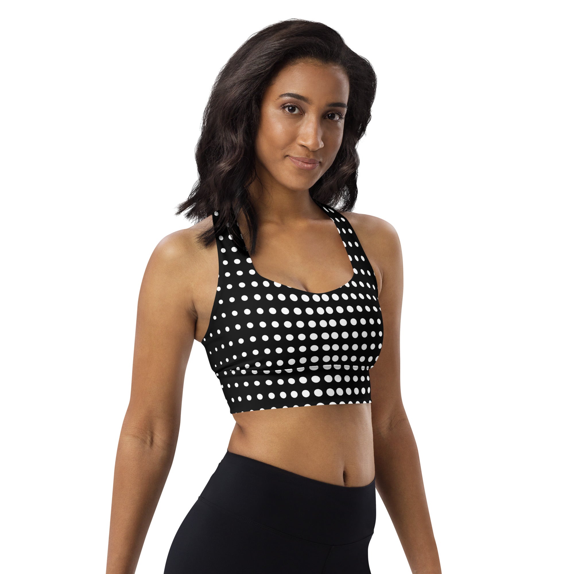 Optical Illusion Longline Sports Bra